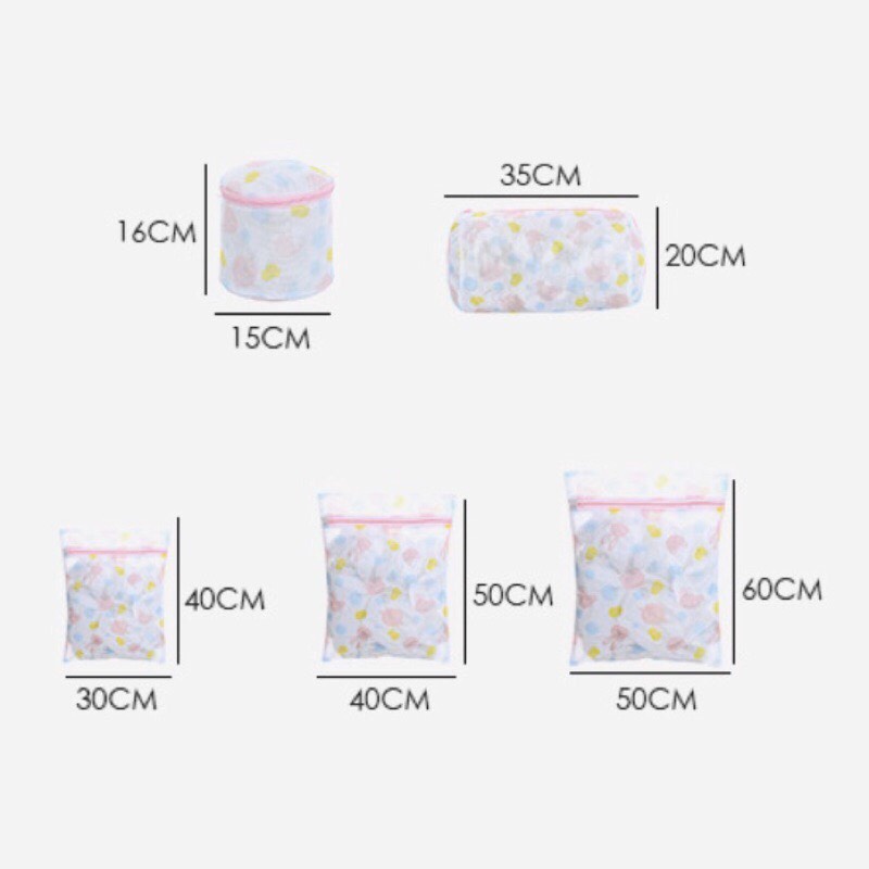 Túi Giặt Đồ Máy Túi Lưới Giặt Quần Áo Áo Ngực Quần Lót Có Khóa Kéo Chắc Chắn Hàng Cao Cấp RIN