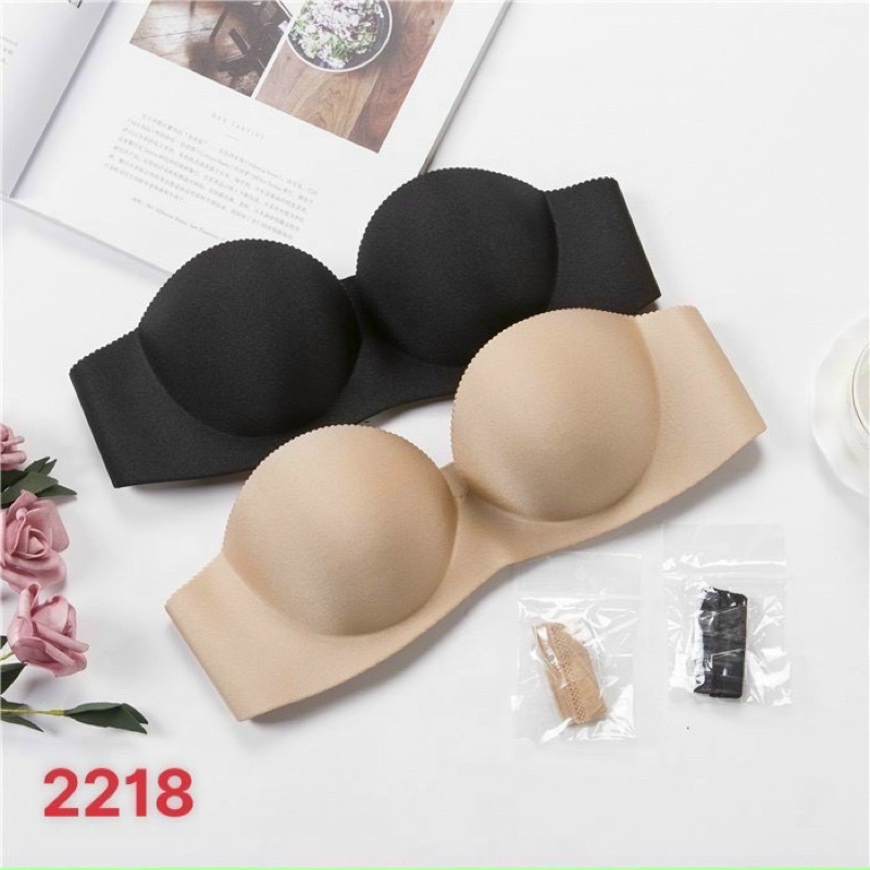 A2218.♥️ ♥️  Áo Cúp Ngực Su Không Dây Chống Tụt Mặc hở Vai Hở Lưng Bđ19