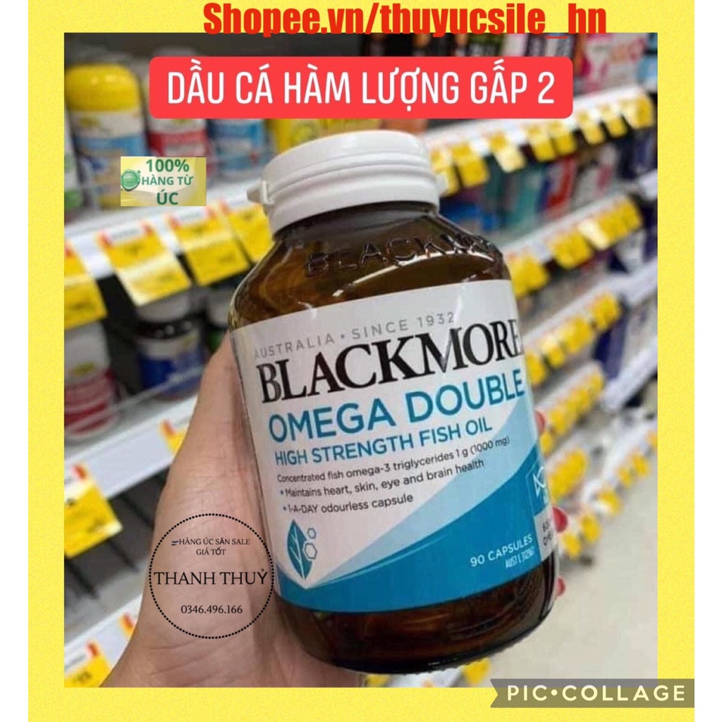 Dầu cá hàm lượng cao gấp 3 lần Blackmores Omega 3 Triple Super Strength Fish Oil 60 viên Úc