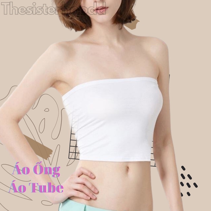 Áo Ống ✨Áo Tube✨ Áo Croptop Trơn Basic Đen Trắng