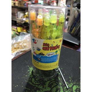 Bút Chì Khúc, Bút Chì Đốt Thiên Long Sắc Màu Đẹp (Hộp 20 Cái)