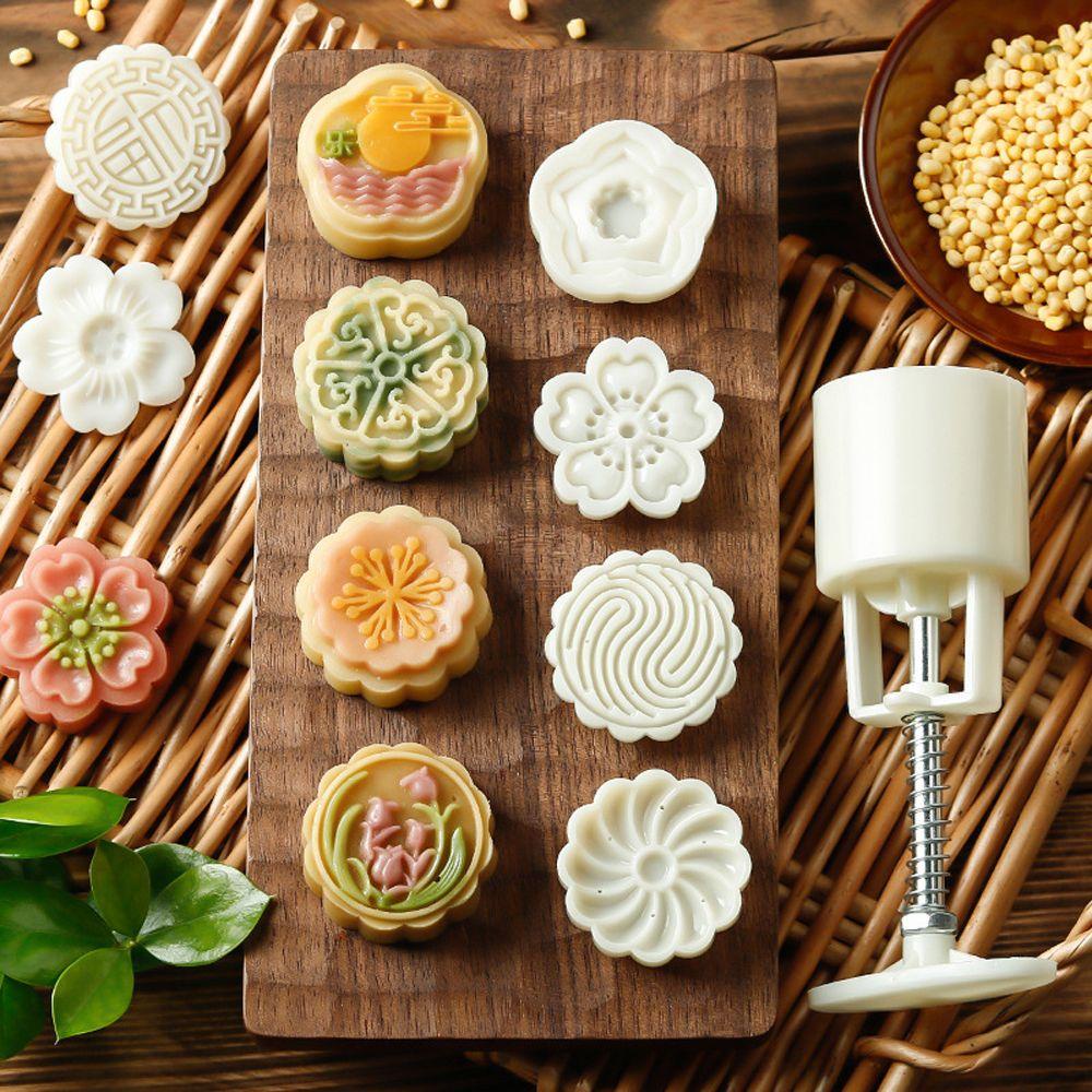 Khuôn Làm Bánh Trung Thu Bằng Nhựa Chống Dính DIY