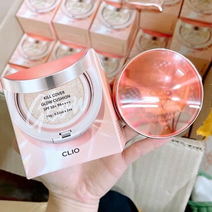 1 HỘP KÈM 1 LÕI - Phấn Nước Clio Kill Cover Glow Cushion SPF50+