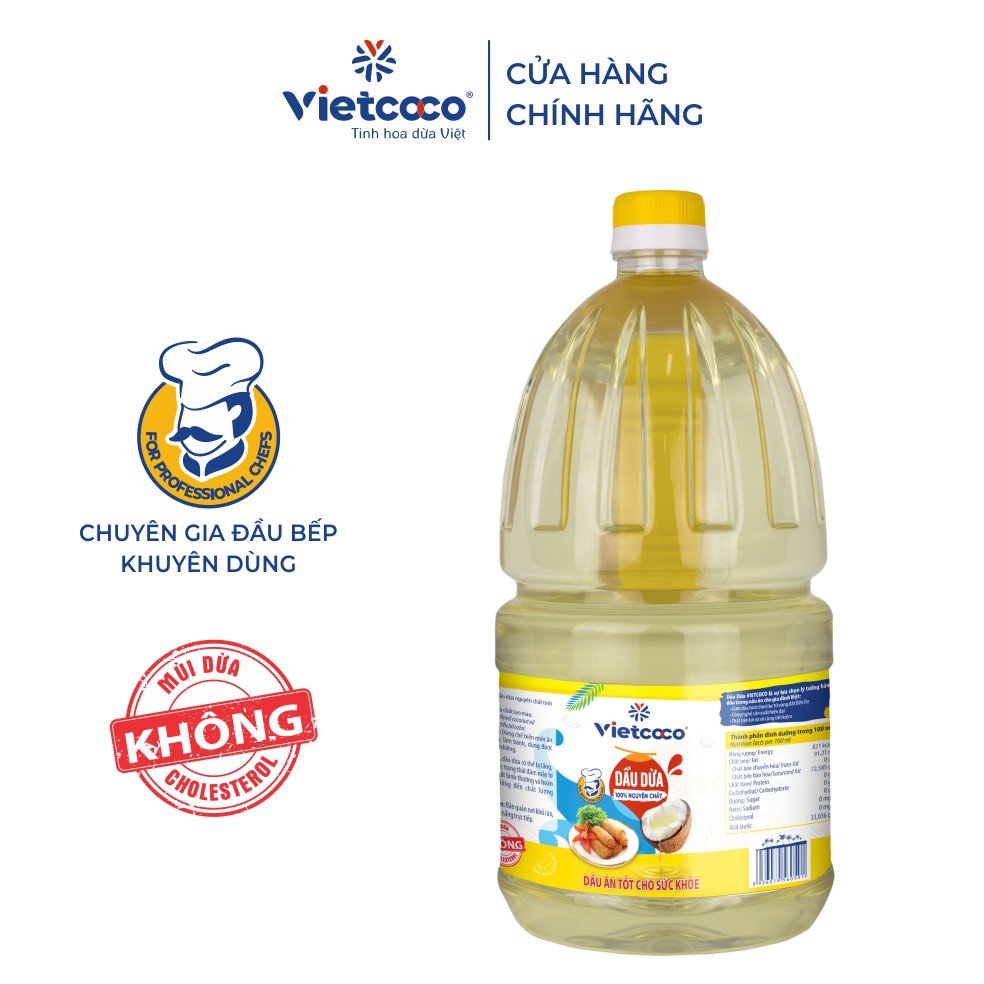 Dầu dừa Vietcoco  chai 2 lít