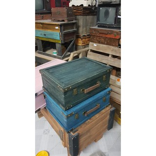 Vali gỗ vitage nhìu màu cho bạn chọn T7-08
