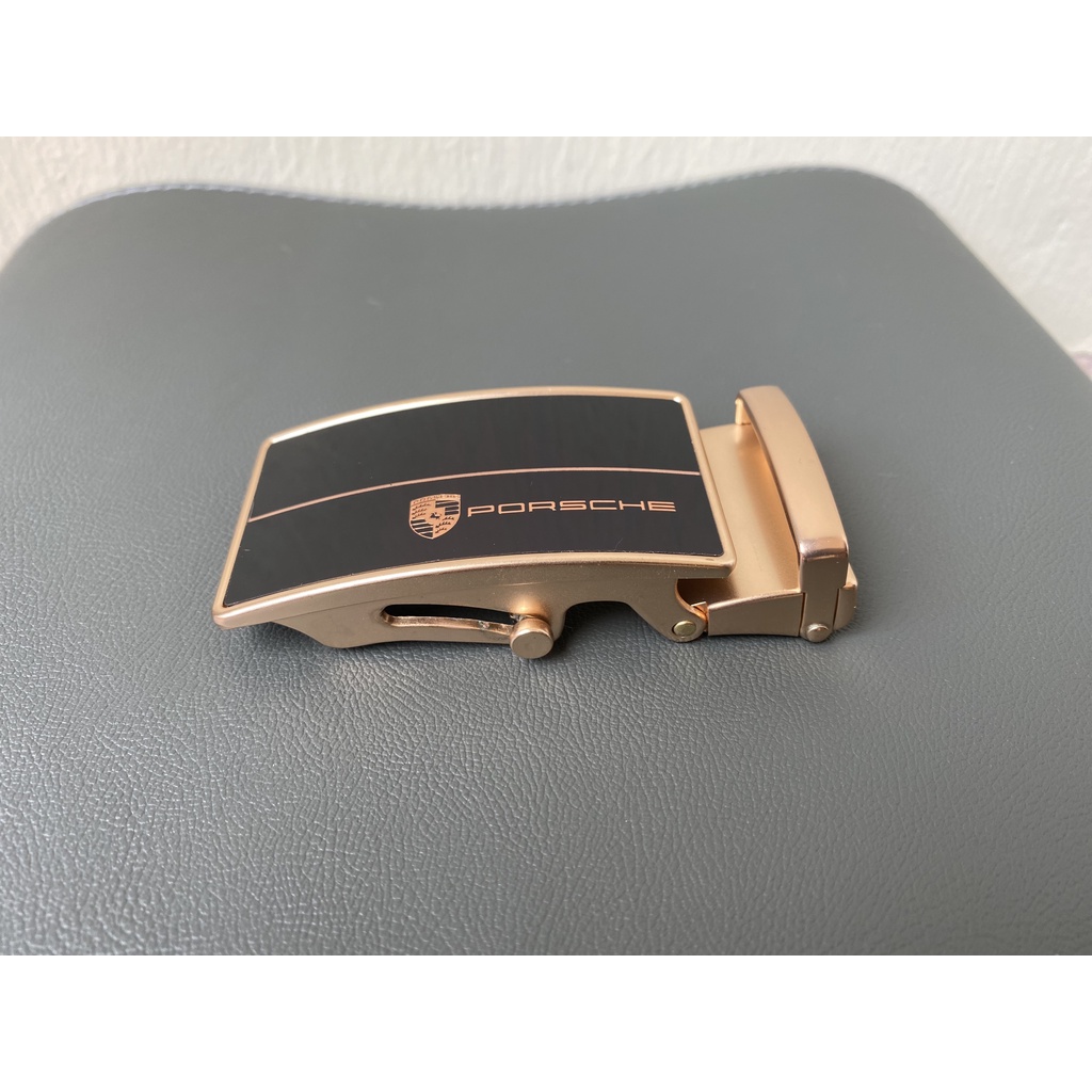 Mặt thắt lưng nam khóa lăn cao cấp - Đầu dây nịt Porsche phong cách Hàn Quốc