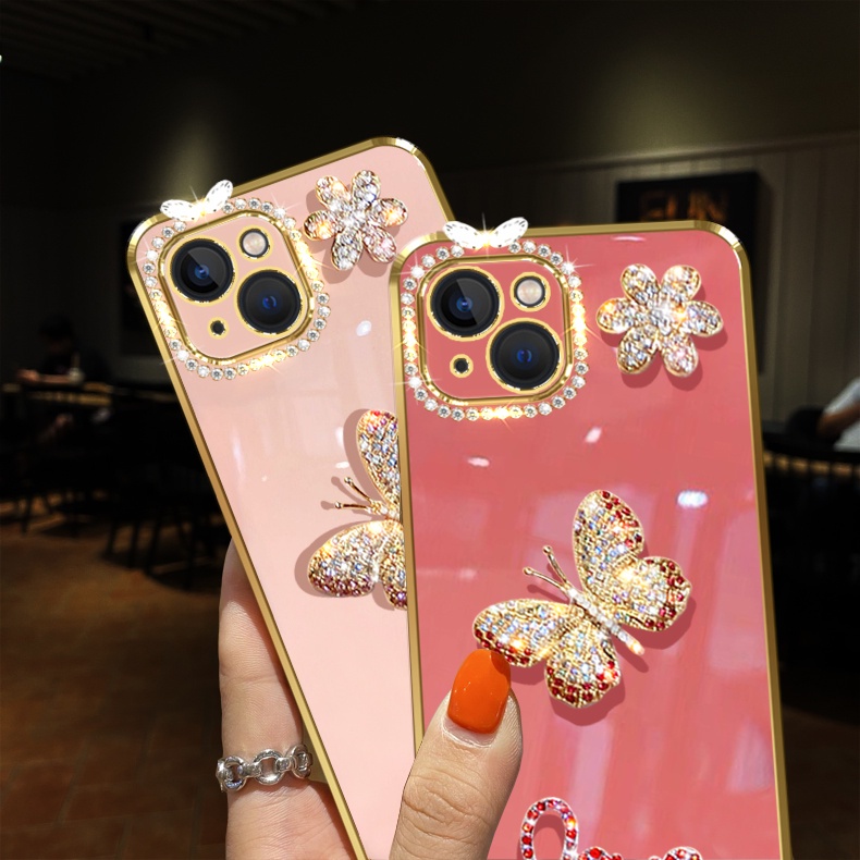 Ốp Điện Thoại Họa Tiết Bươm Bướm Cho Realme 10 4G 10 Pro Plus 5G C55 C53 9 7 6 5 3 Pro 5s 5i 6i C3 +