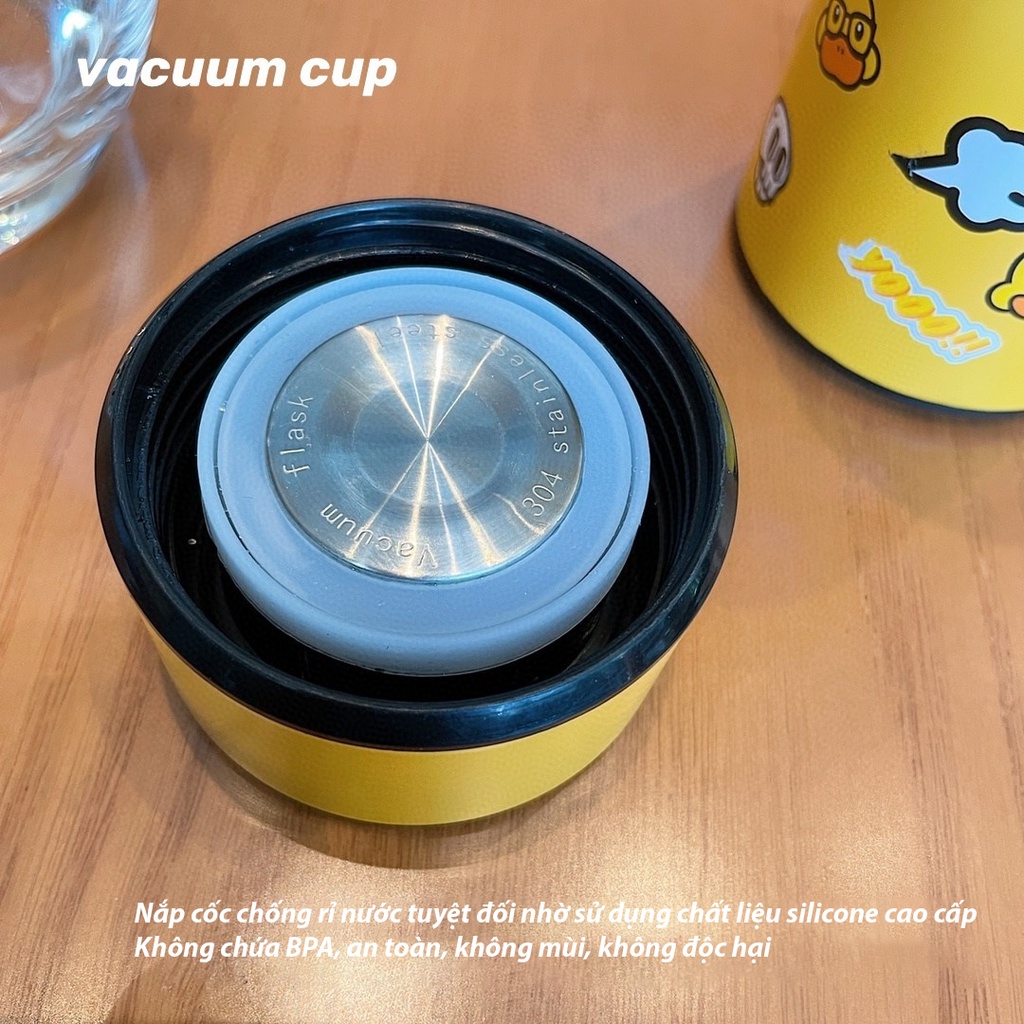 Bình Giữ Nhiệt Nóng Lạnh GDuck Hiển Thị Nhiệt Độ Thông Minh - 500ML Thép 304 Không Gỉ - Giữ Nhiệt Thực Phẩm