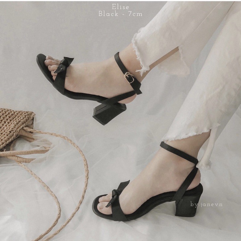 Elise sandal lụa Satin - giày thiết kế By Jane