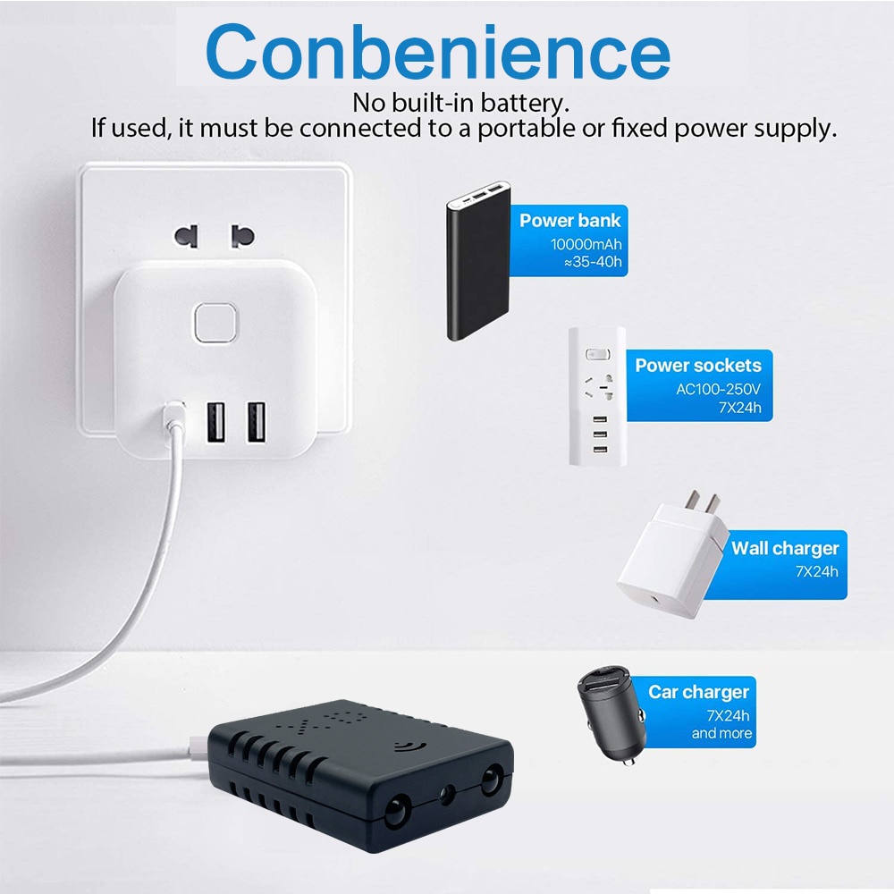 Máy Quay An Ninh Mini Hd 1080P Kết Nối Wifi Hỗ Trợ Tầm Nhìn Ban Đêm DV DVR V380 APP | BigBuy360 - bigbuy360.vn