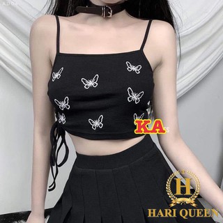 Áo 2 dây bướm rút sườn kan0820