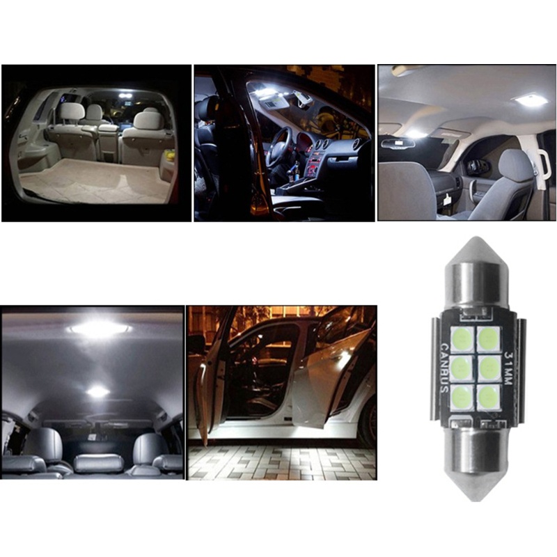 Bộ 4 Đèn Led 6SMD 31 / 36 / 39 / 41mm 12V-20V Chất Lượng Cao