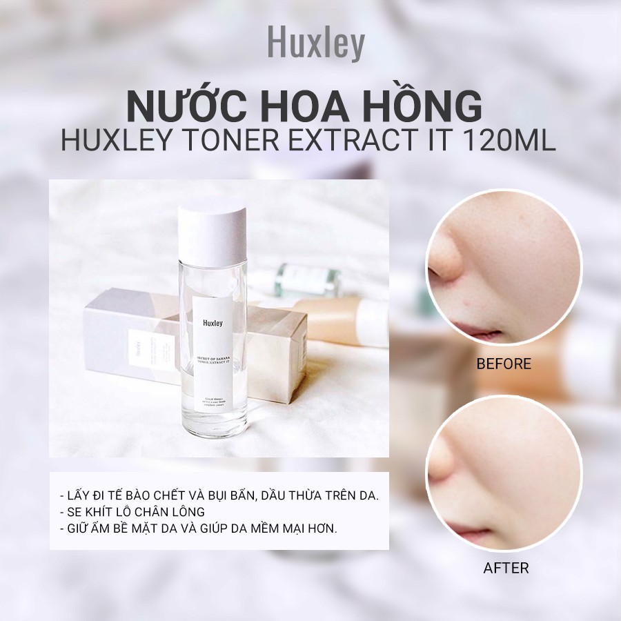 Bộ Dưỡng Trắng Sáng HUXLEY Brightening Care Trio Set | BigBuy360 - bigbuy360.vn