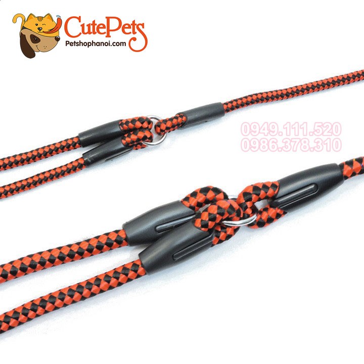 Dây dắt đôi 1cm 2 đầu dắt dành cho 2 cún - Cutepets