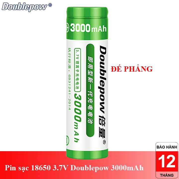 Cell pin sạc 18650 3.7V Doublepow dung lượng thực 3000mAh dùng cho sạc dự phòng, đóng pin các loại máy