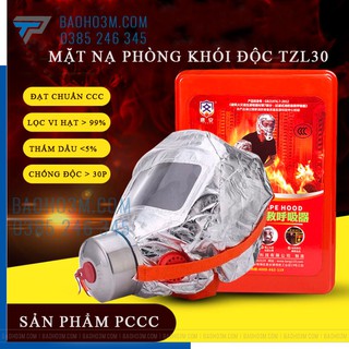 Mặt nạ phòng cháy cao cấp TZL30 chuẩn CCC có tác dụng phòng khí độc, chống khói trong 30 phút
