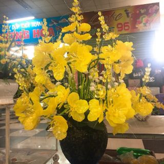 Nguyên liệu tự làm hoa đá pha lê 15cành, không gồm chậu cắm hoa