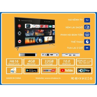 MYNET TV 4H – RAM 4G, ROM 32G, ANDROID 10, BLUETOOTH – TOP TV BOX KHỦNG NHẤT 2021