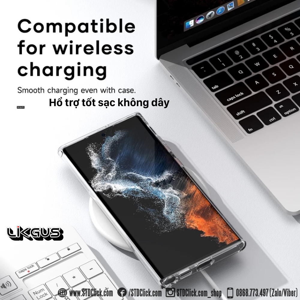 ỐP LƯNG SAMSUNG GALAXY S22 5G - S22 PLUS 5G - S22 ULTRA 5G LIKGUS LƯNG CỨNG TRONG VIỀN DẺO CHÍNH HÃNG