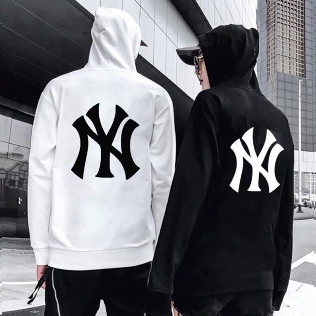 Áo hoodie unisex NY có big size đến 100kg vải nỉ bông dày mịn | BigBuy360 - bigbuy360.vn