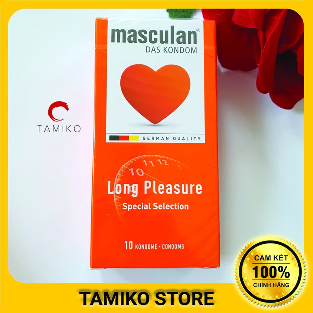 Bao Cao Su MASCULAN LONG PLEASURE Cao Cấp , Kéo Dài Thời Quan Hệ - Hộp 10 Cái- Chính Hãng  Xuất Xứ ĐỨC