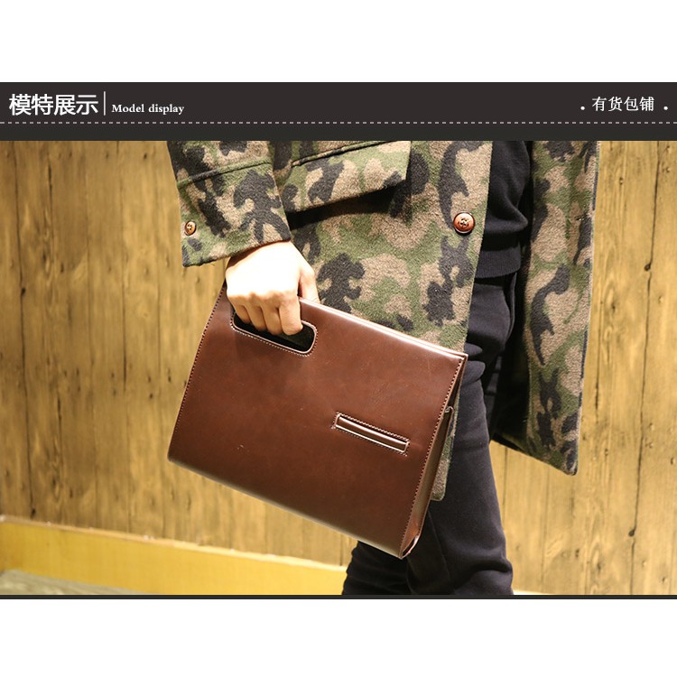 Túi xách nam da cầm tay, túi đeo chéo nam da cao cấp Korea-Poppii1 | BigBuy360 - bigbuy360.vn