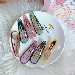Kẹp tóc bấm hình giọt nước nhám lì 5cm