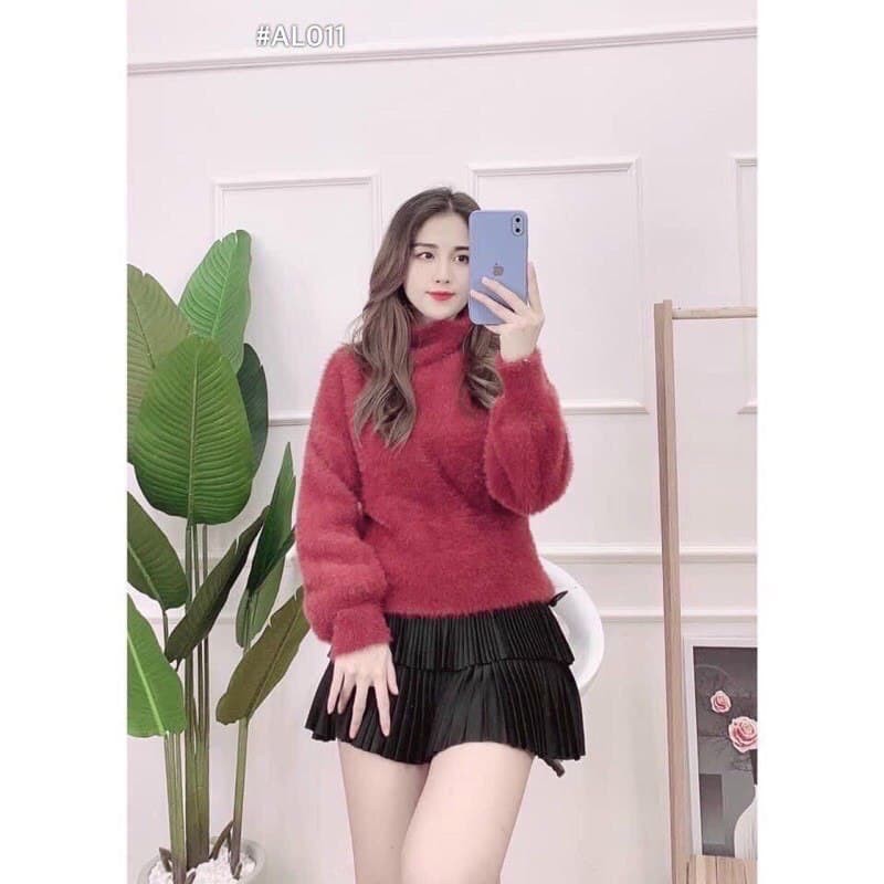 ÁO LEN LÔNG THỎ NỮ TAY BỒNG CÁNH TIÊN HÀNG QC SANG XỊN MỊN SIÊU ĐẸP SIÊU ĐIỆU ĐÀ - ÁO LEN NỮ | BigBuy360 - bigbuy360.vn