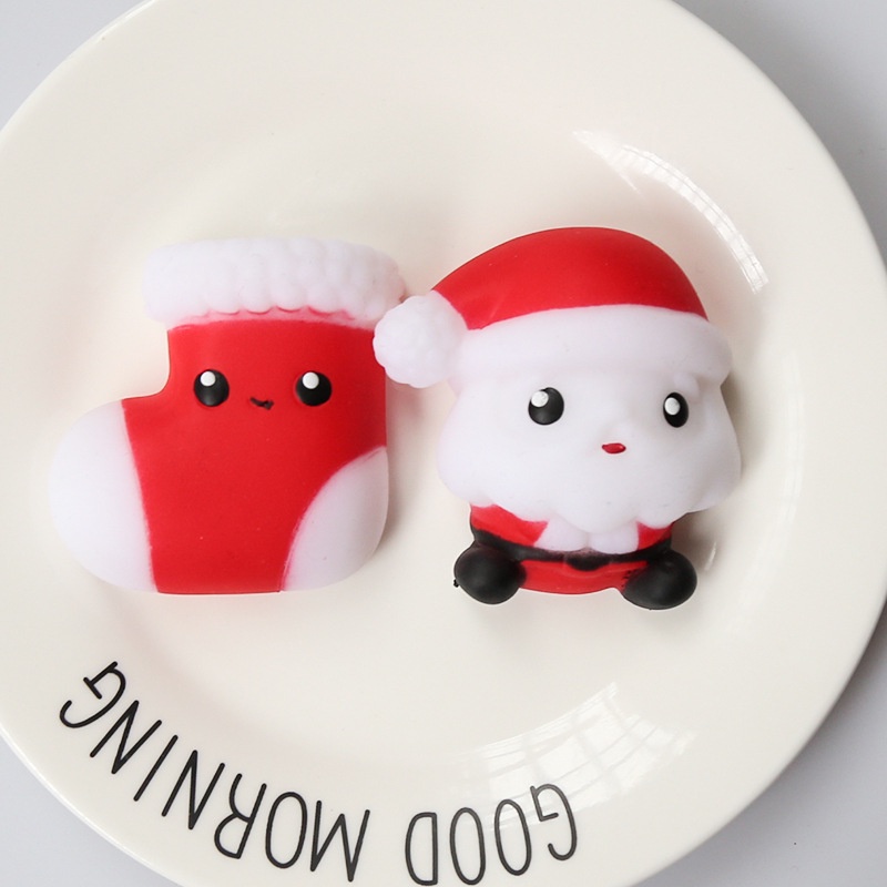 Đồ Chơi Nắn Bóp Mềm Mại Hình Ông Già Noel Người Tuyết Giáng Sinh