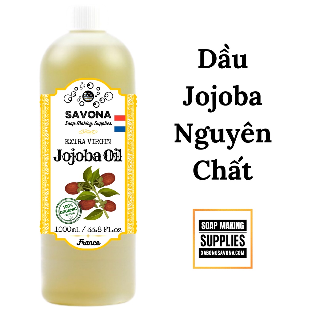 Dầu Jojoba 100ml - 500ml Nguyên Chất  - Jojoba Oil 100ml - 500ml SavonA