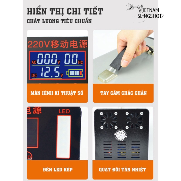 Trạm sạc dự phòng di động - nguồn điện di động du lịch dã ngoại 200.000-500.000 mAh sạc nhanh- nguồn ra 220V-DCP17