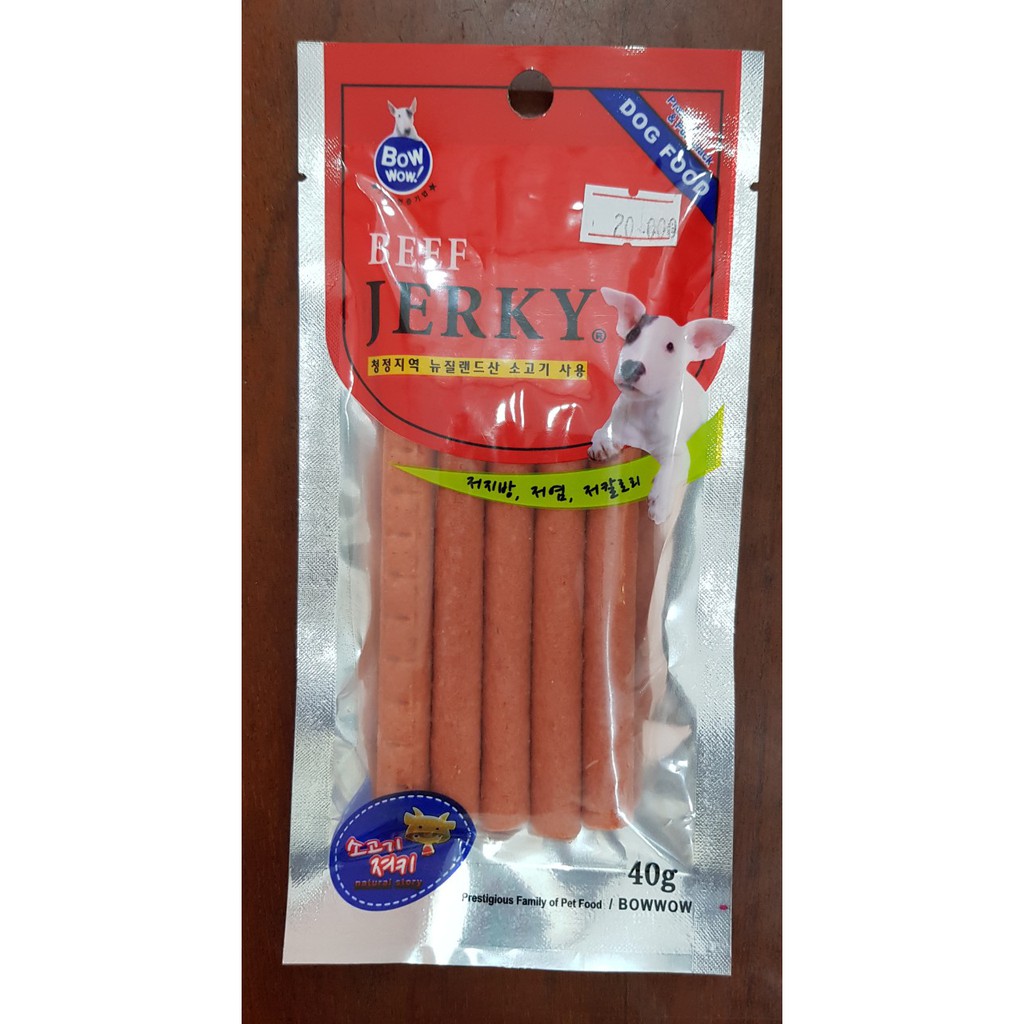 Thịt bò que BOW BOW gói 40g