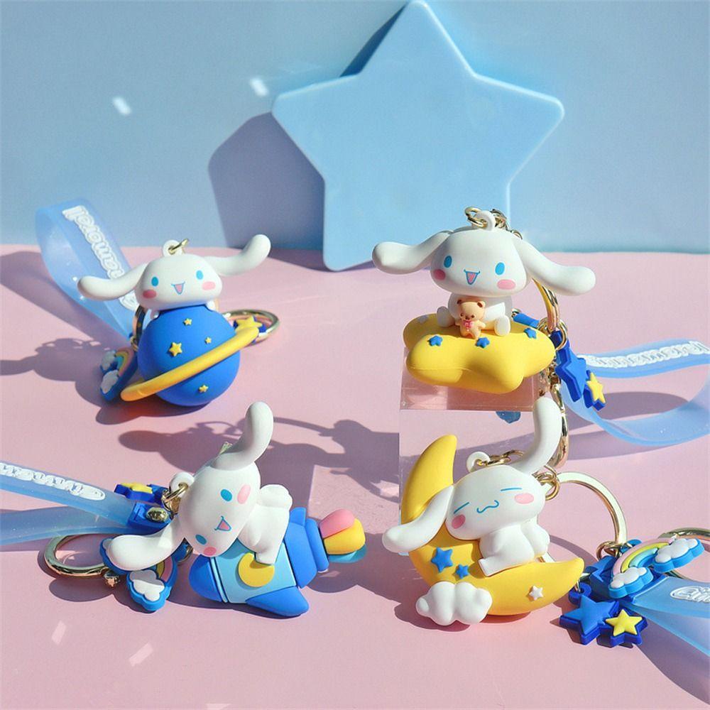 Móc Khóa Hình Ba Lô / Búp Bê Cinnamoroll Tai To Dễ Thương Dùng Làm Quà Tặng Sinh Nhật Cho Bạn Gái