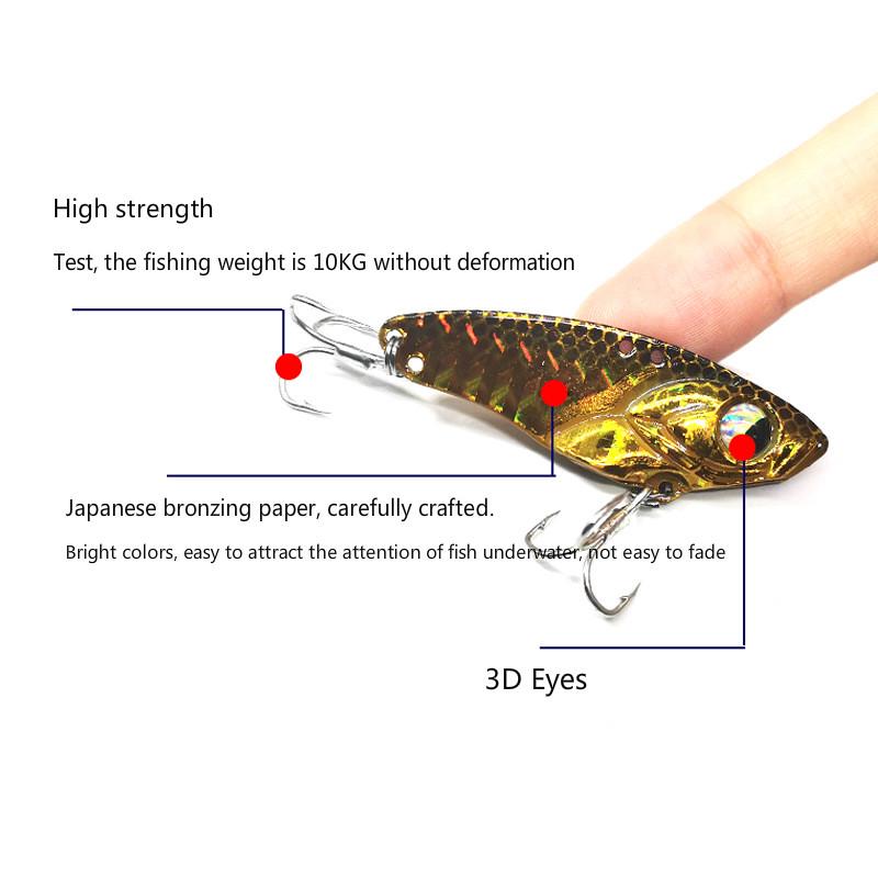 Mavllos Mồi câu cá giả Mavllos bằng kim loại cỡ 3.5-5.5cm nặn 5-14g tiện dụng