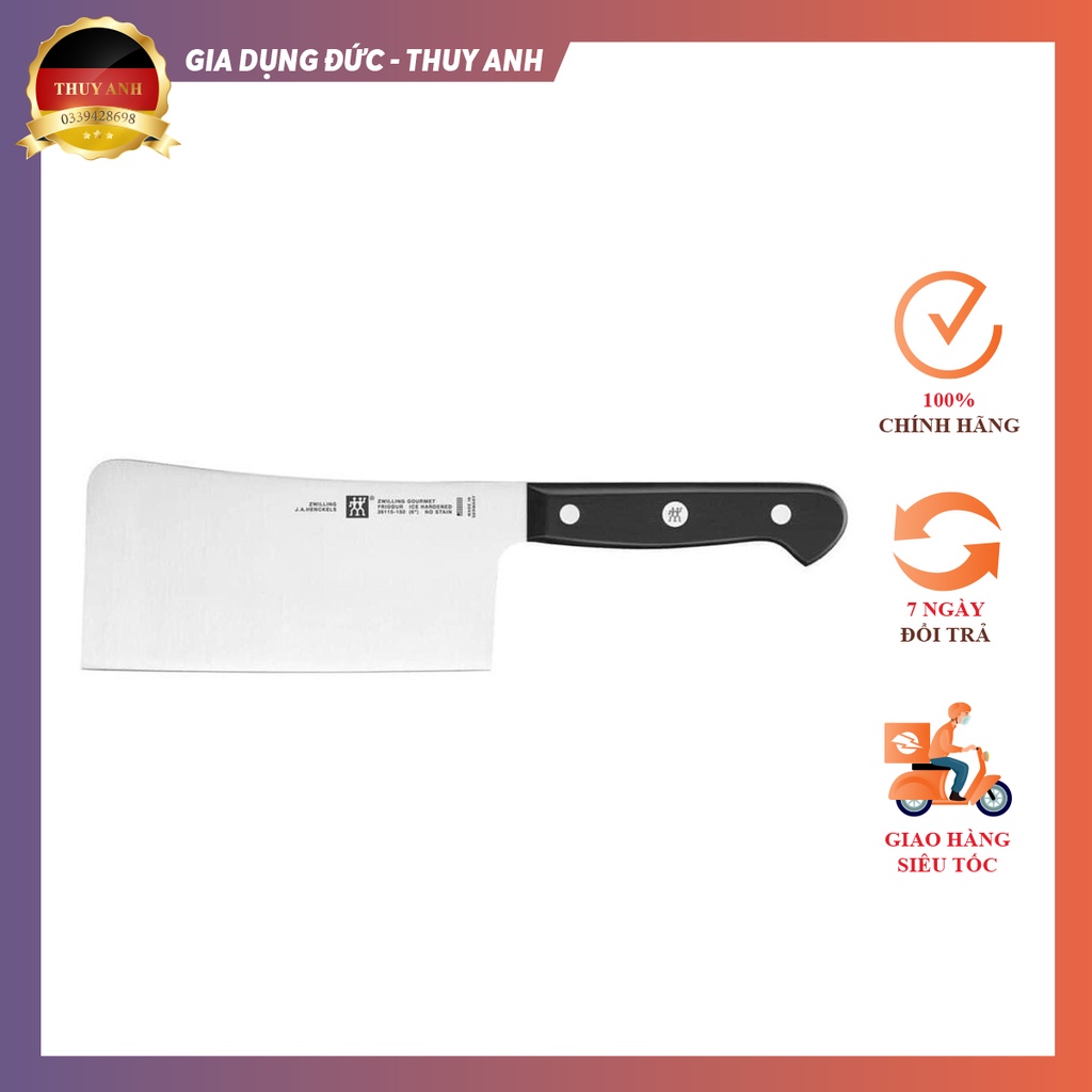Dao chặt, dao chặt xương Zwilling Gourmet, chiều dài 15cm, made in Germany