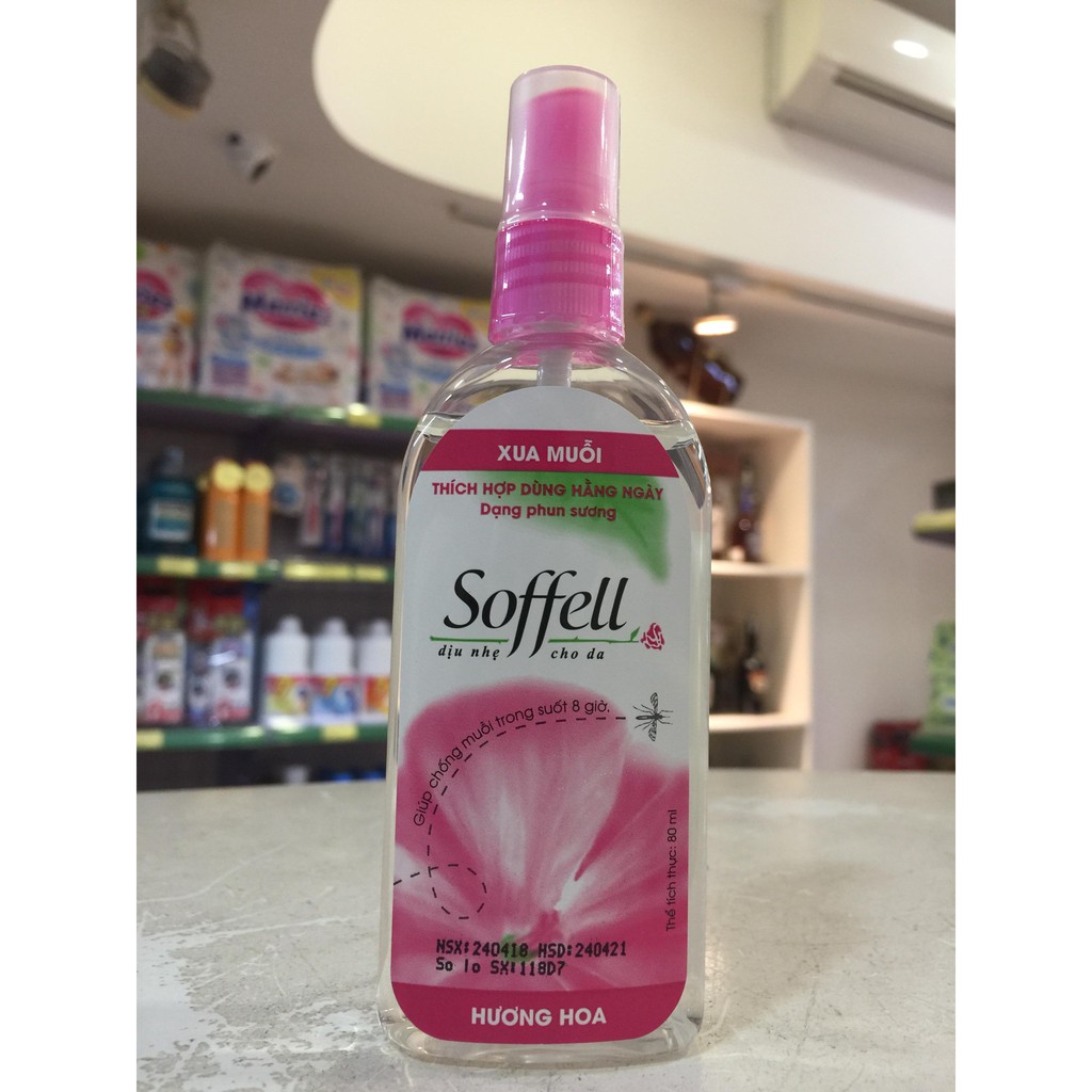 XỊT CHỐNG MUỖI SOFFELL 80ml - Nhà thuốc Nhật Thành