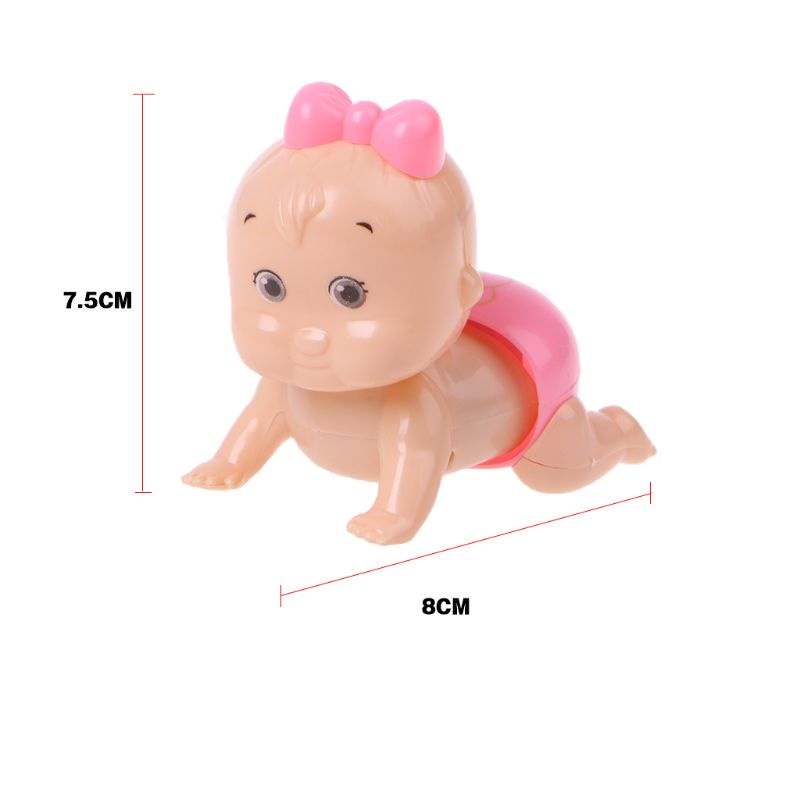 1 búp bê bò lên dây cót đáng yêu cho bé