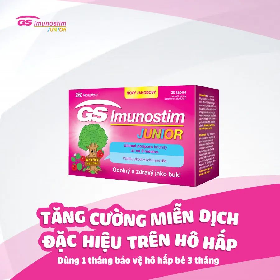 GS Imunostim Junior - Tăng Cường Miễn Dịch Và Sức Khỏe Đường Hô Hấp