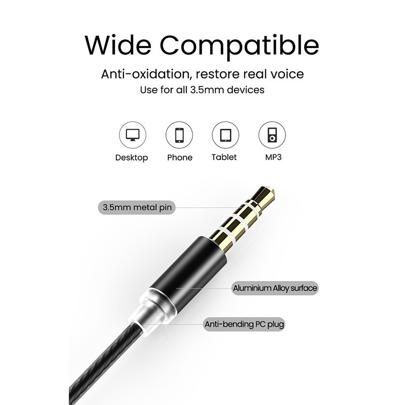 Tai Nghe Nhét Tai Hifi Có Micro Âm Thanh Siêu Trầm