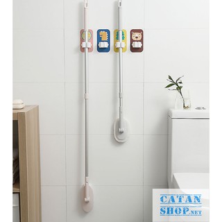 Móc treo chổi dán tường , treo cây lau nhà HOẠT HÌNH siêu dễ thương siêu dính thông minh GD328-TreochoiHH