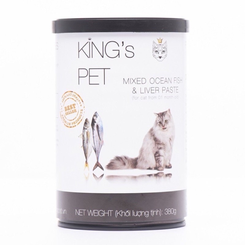 [DATE MỚI] Pate tươi King’s Pet cho chó mèo lon 380g