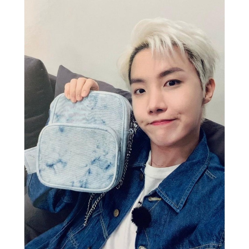 Bts J-HOPE Bên Hông Túi Đeo Vai MINI Vải Denim Nhuộm Màu Cá Tính Cho Nam Nữ/Học Sinh
