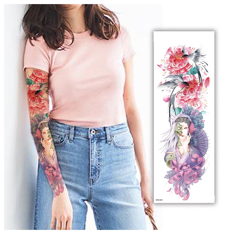 Toàn Bộ Hình Xăm Dán Trang Trí Cánh Tay Chống Thấm Nước Dành Cho Nam Và Nữ