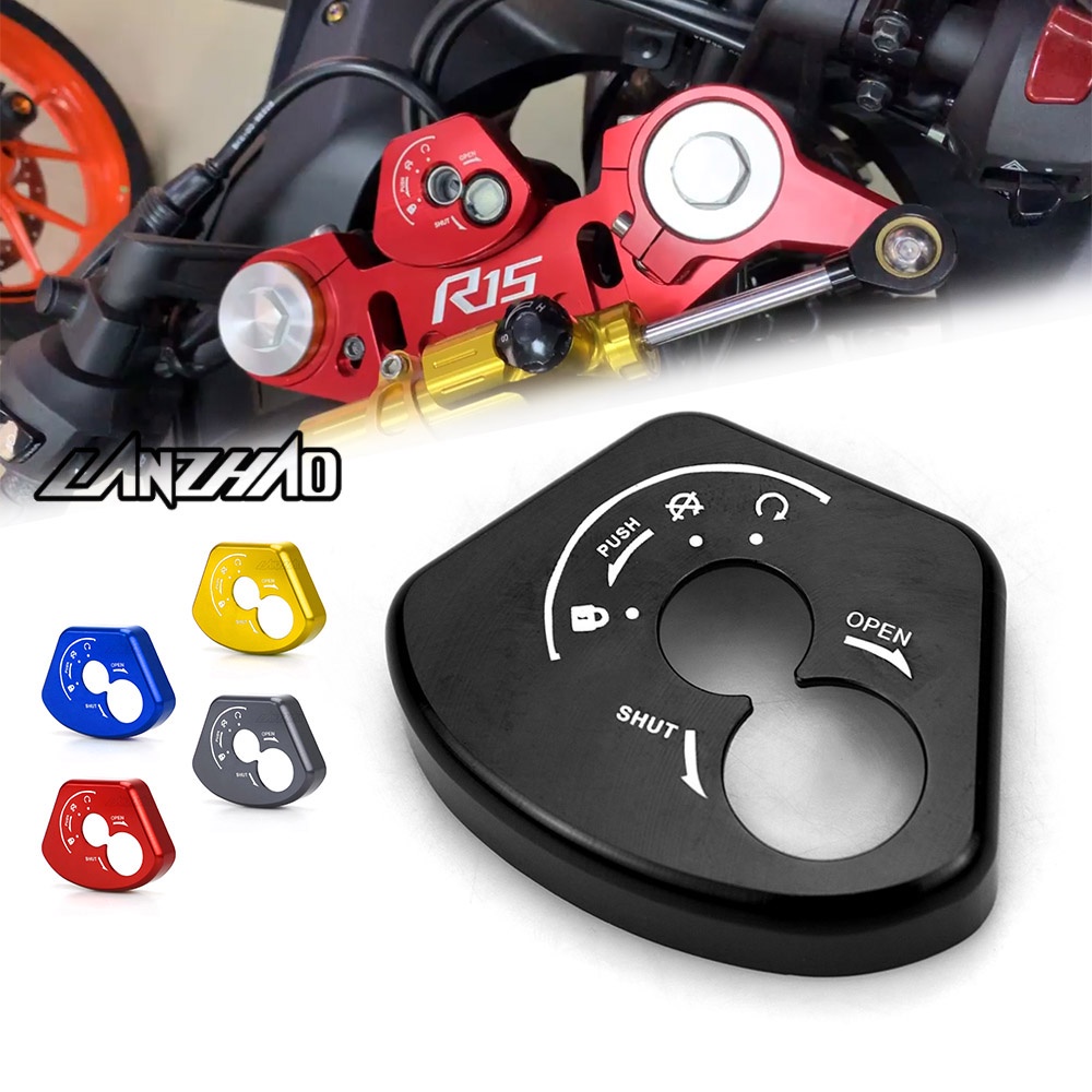 Ốp CNC Bọc Công Tắc Khóa Đánh Lửa Xe Máy YAMAHA YZF R15 R15v3 2017-2022