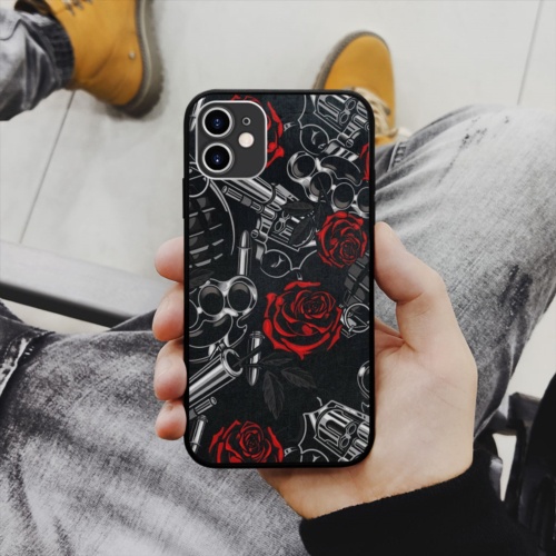 Ốp lưng iphone SAMSUNG gun and roses collage art cubism chống ố  cho các dòng iPhone PAP20210663