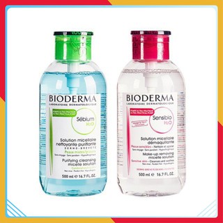 Nước tẩy trang Bioderma Pháp 500ml chính hãng Nắp Nhấn