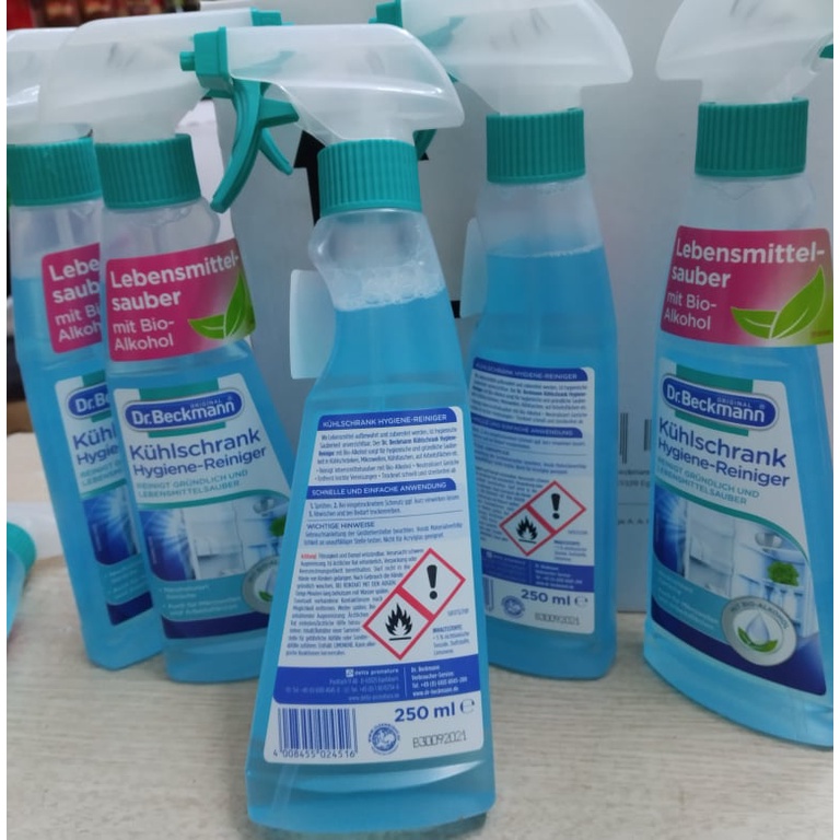 Dr. Beckmann- Dung dịch vệ sinh tủ lạnh, lò vi sóng 250ml giúp vệ sinh sạch sẽ nhanh chóng cả bên trong lẫn bên ngoài
