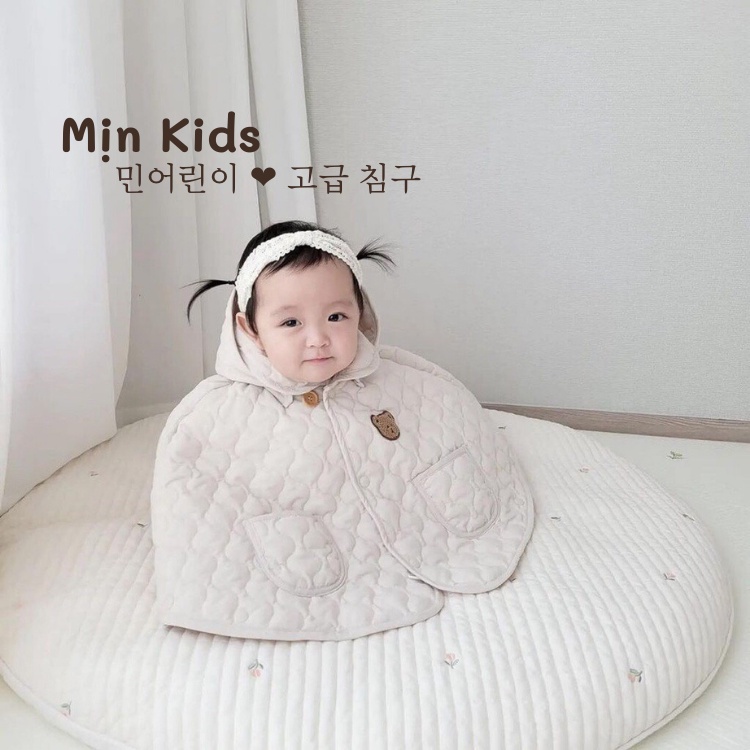 Áo Choàng Tránh Gió Hàn Quốc Chần Bông Cho Bé 0-15 Tháng - Mịn Kids