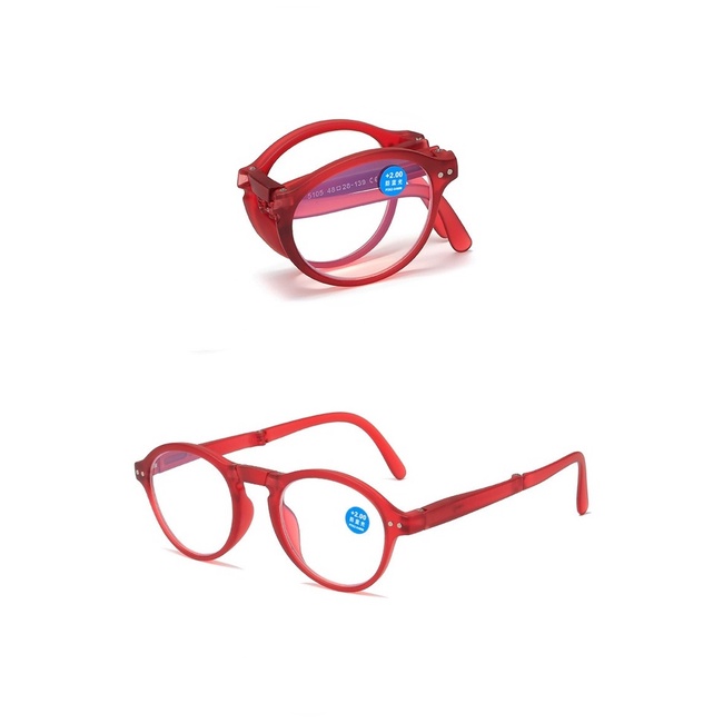 [+100°~+400°Kính Đọc Sách Chống Mỏi Mắt Thiết Kế Thoải Mái Gấp Gọn Tiện Dụng Cho Nam Và Nữ