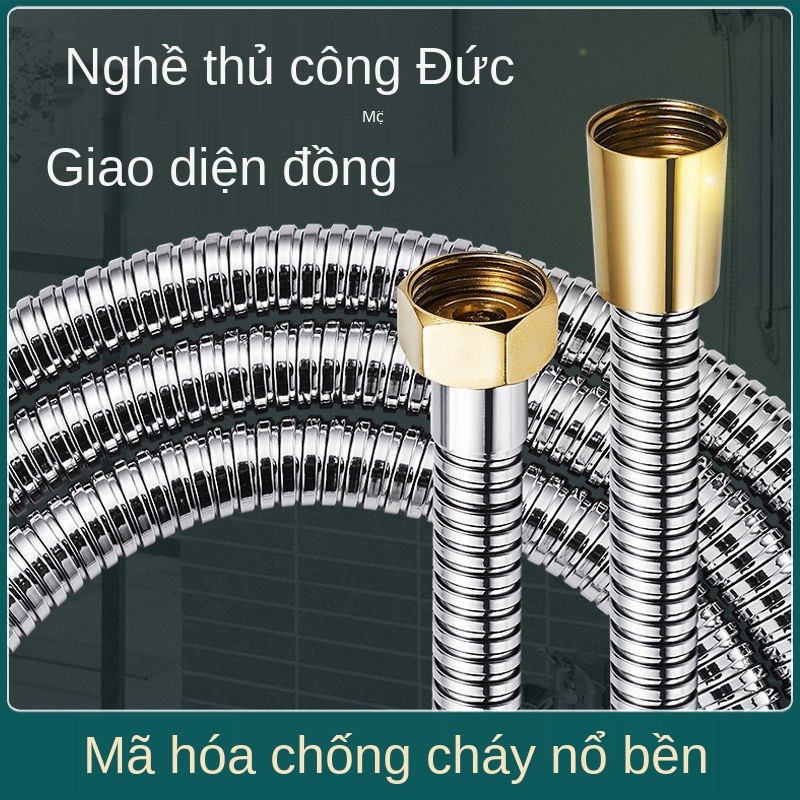 Vòi tắm 1,5m 2m nóng và lạnh Ống phun nước bằng thép không gỉ Máy mưa phụ kiện chung